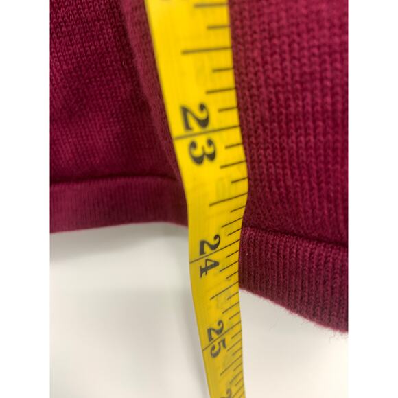 Christopher & Banks Maroon Multicolor Block Cardigan Sweater Grandmacore Size L - Picture 7 of 7